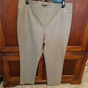 NIC+ZOE Gray Straight Leg Tailored Pants